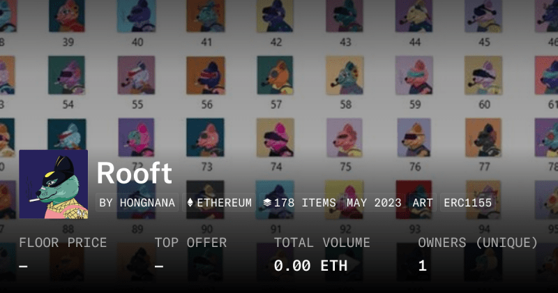 Rooft Collection Opensea - Artistic Dark Design - HD