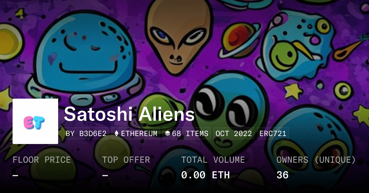 Satoshi Aliens Collection Opensea