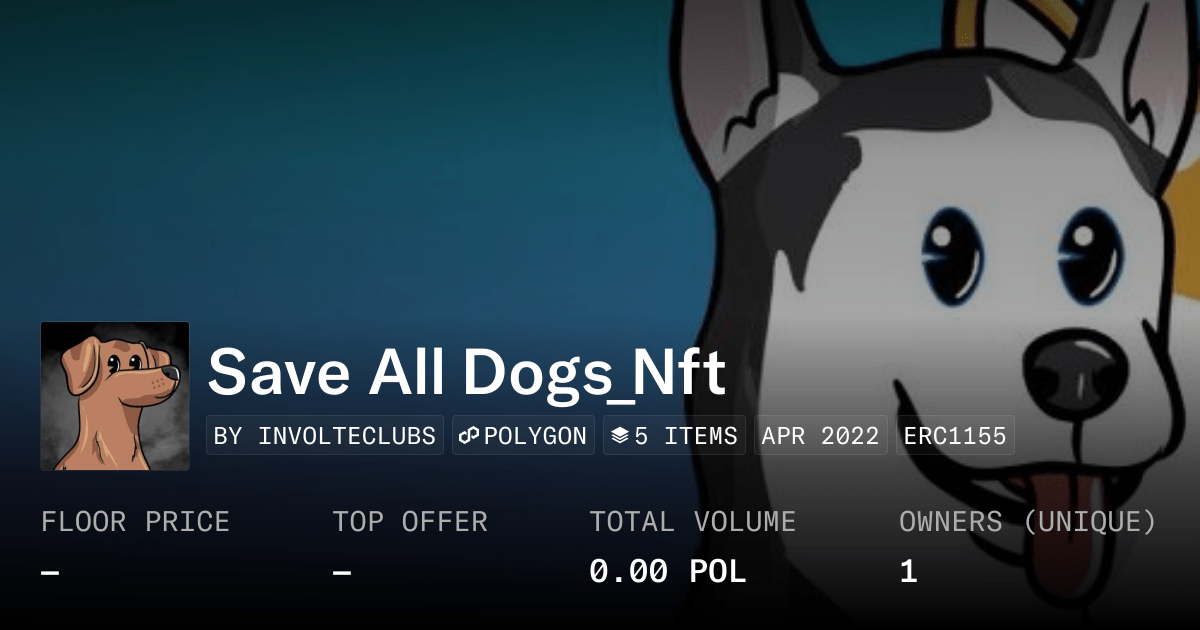 Save All Dogs Nft Collection Opensea