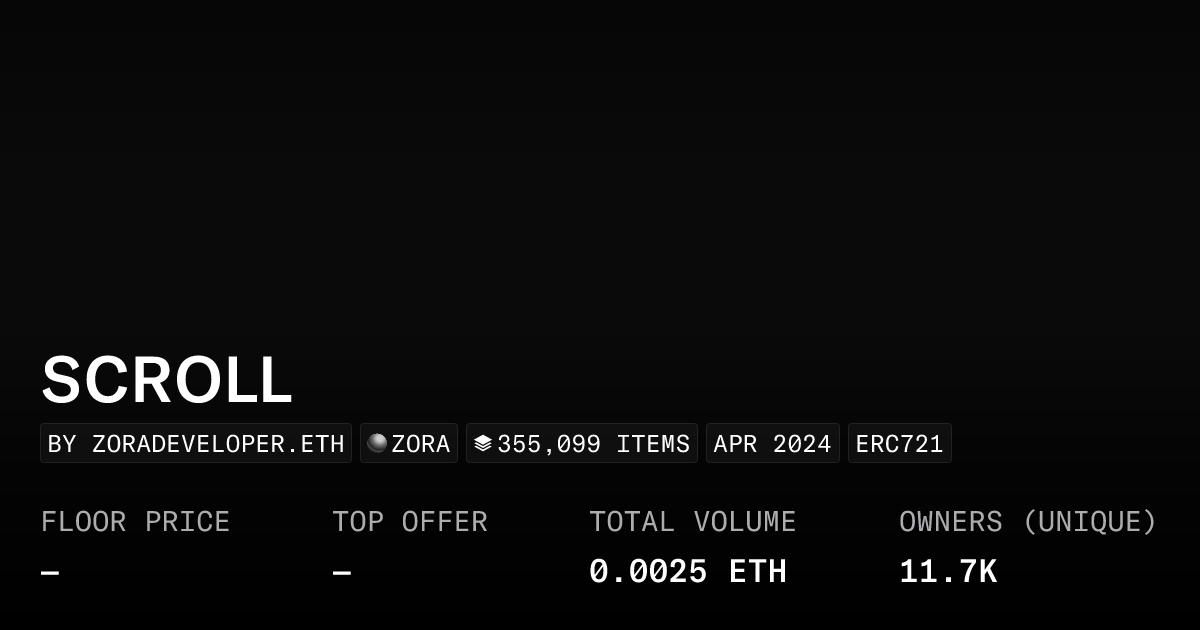 Scroll Collection Opensea