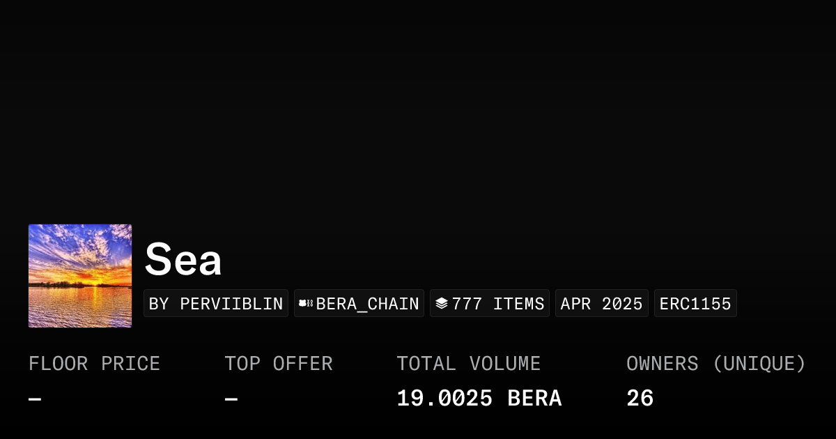 Sea Collection Opensea