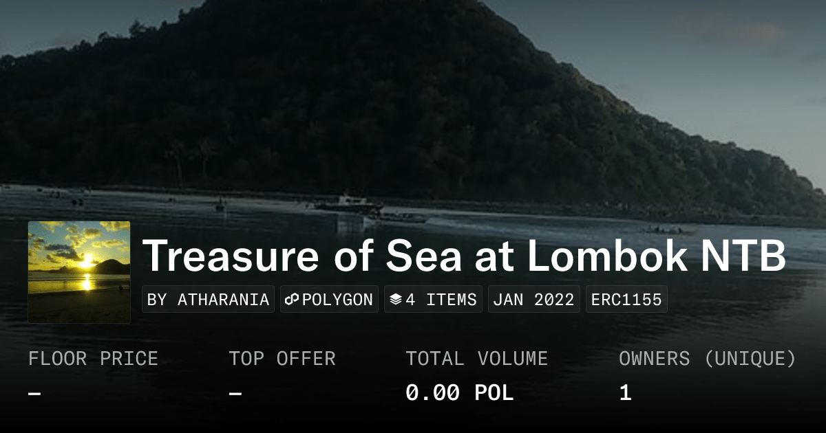 Treasure Of Sea At Lombok NTB - Collection | OpenSea