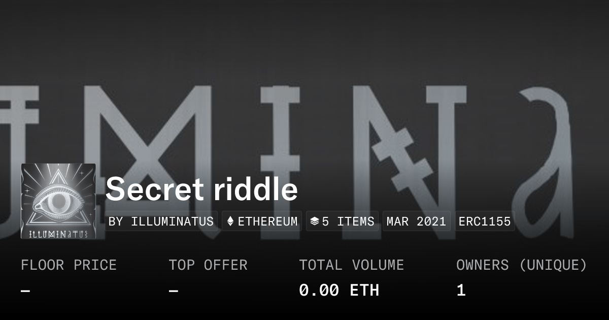 Secret Riddle Collection Opensea