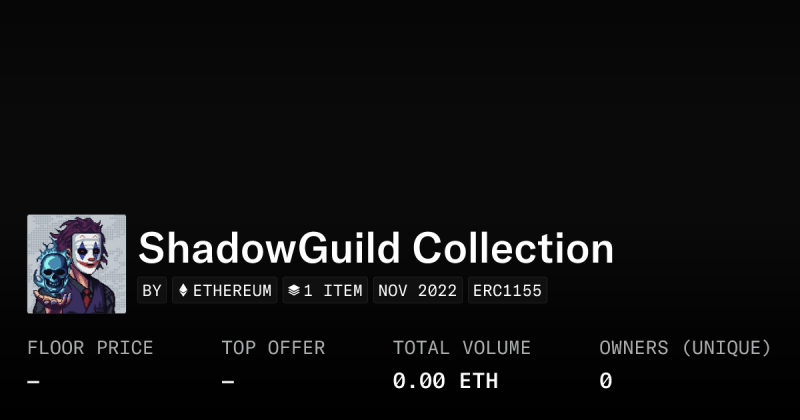 The Shadow Guild Collection Opensea - Amazing City Art - 4K