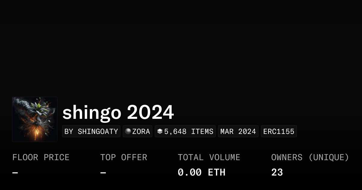 Shingo 2024 Collection Opensea