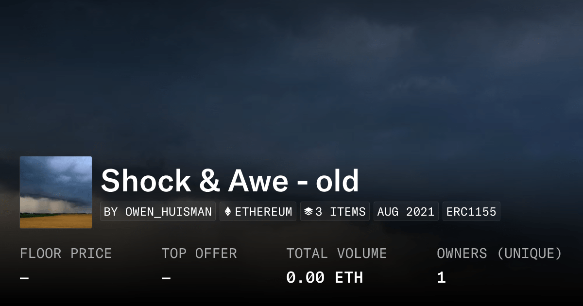 Shock Awe Old Collection Opensea