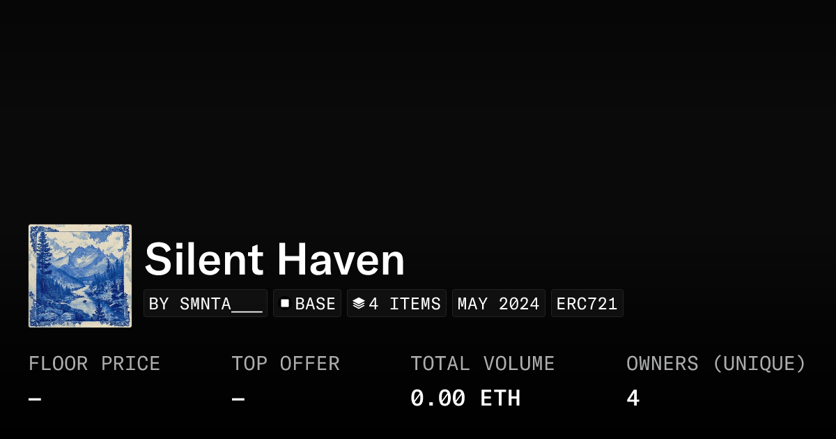 Silent Haven Collection Opensea