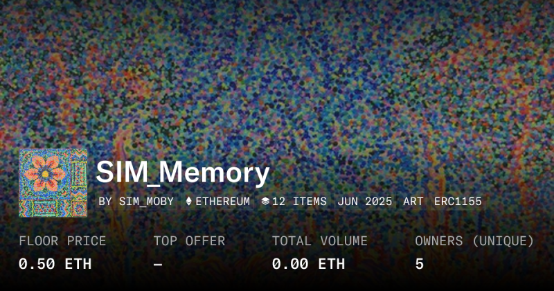 Sim Art Collection Opensea - Artistic Space Photo - High Resolution