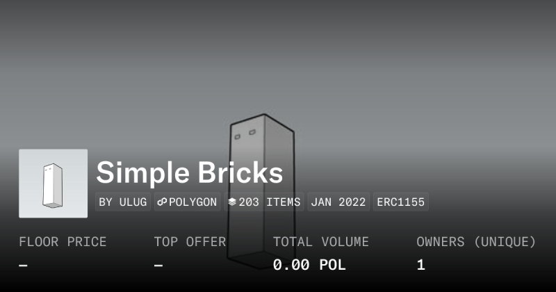 Simple Bricks Collection Opensea - Download Amazing Ocean Art | Ultra HD
