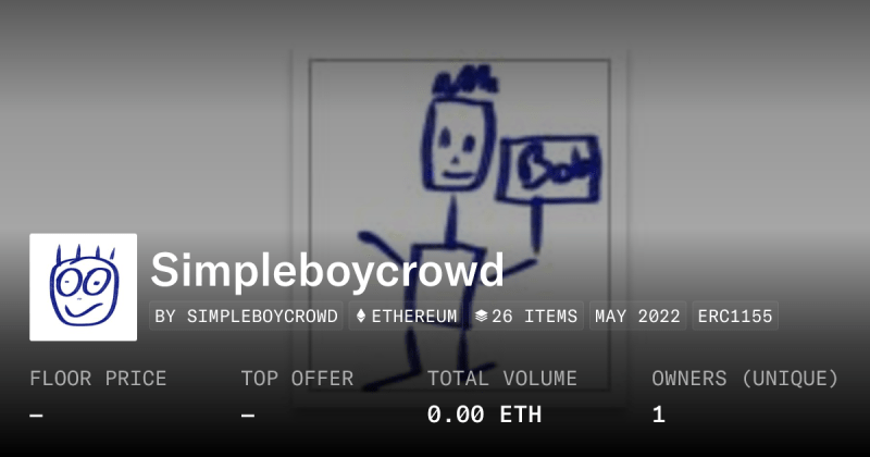 Simple Boy Collection Opensea - Desktop Sunset Designs for Desktop