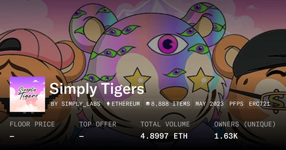 Simply Tigers Collection Opensea