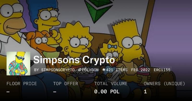 Crypto Simpson Collection Opensea - Best Geometric Photos in High Resolution