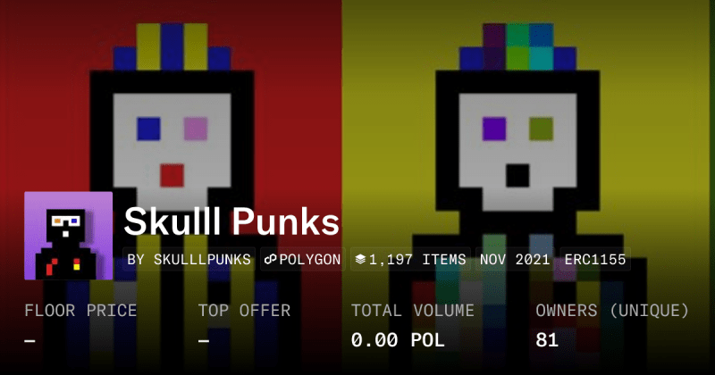 Skull Punks Collection Collection Opensea - Stunning Abstract Art - Mobile
