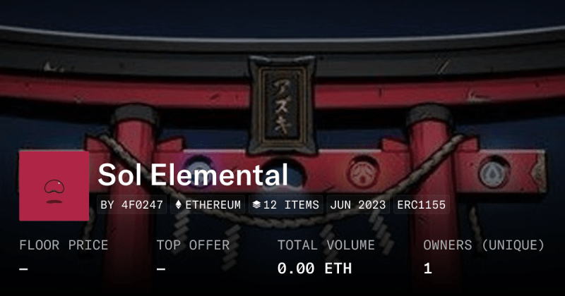 Elemental Show Collection Opensea - Dark Backgrounds - Premium High Resolution Collection