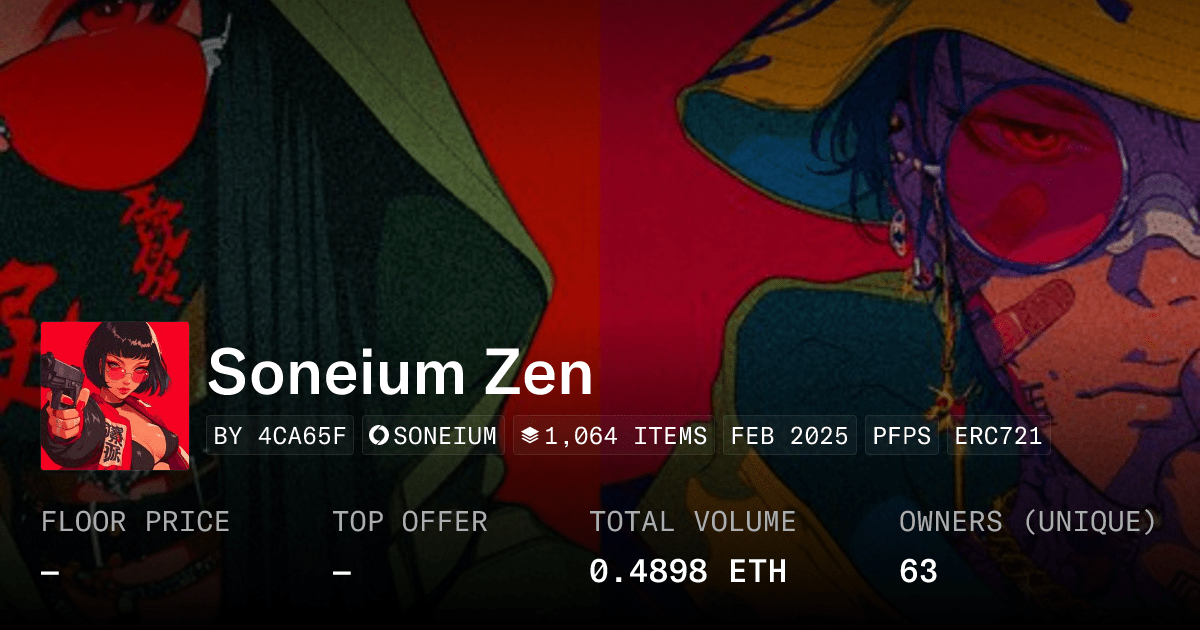 Soneium Zen Collection Opensea