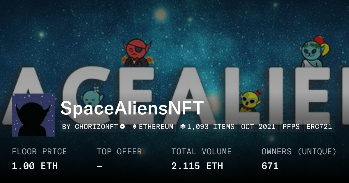 Spacealiensnft Collection Opensea