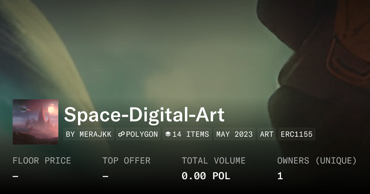 Space Digital Art Collection Opensea