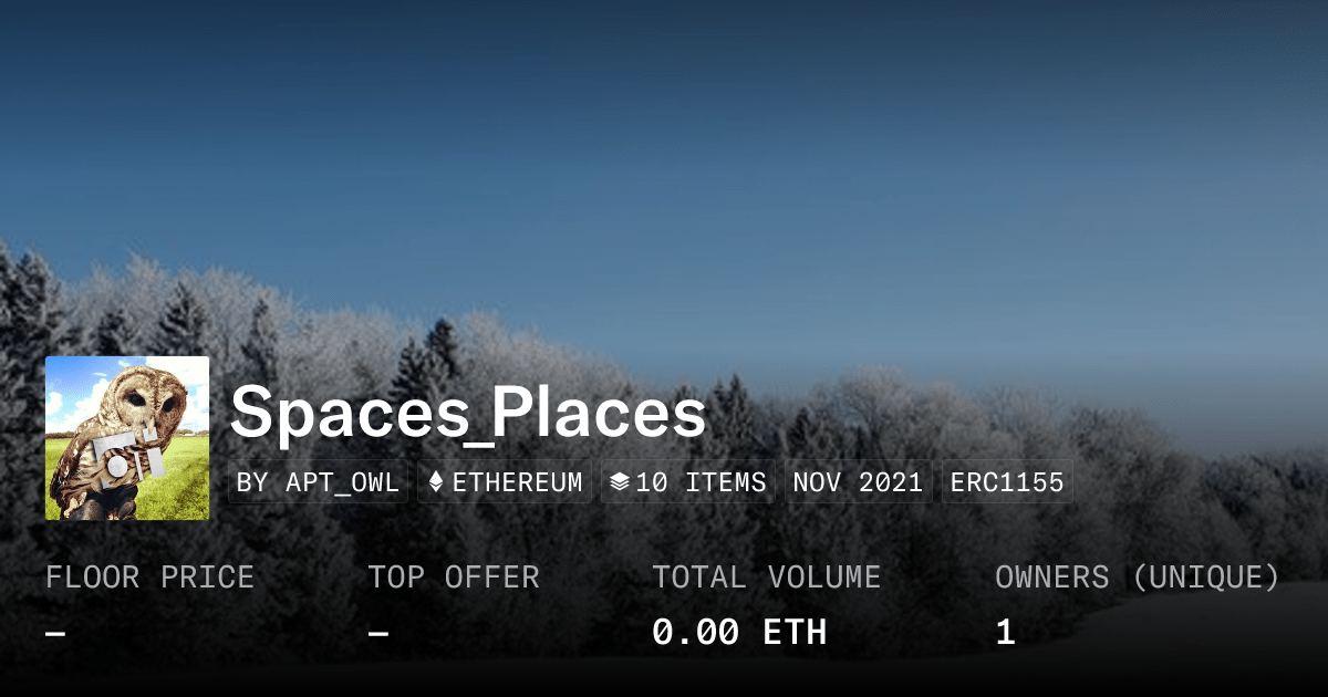 Spaces Places Collection Opensea