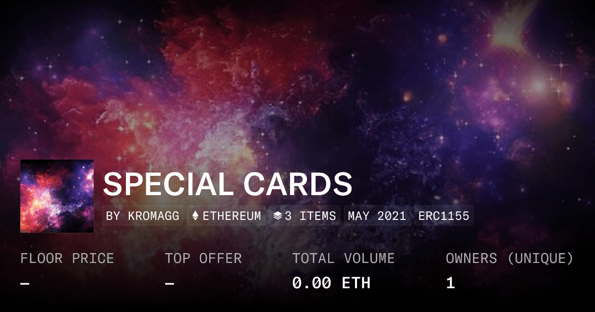 Special Cards Collection Opensea