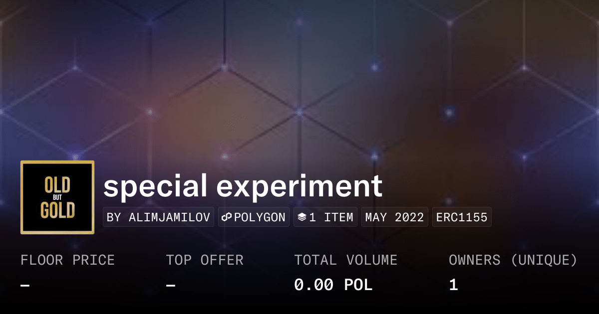Special Experiment Collection Opensea