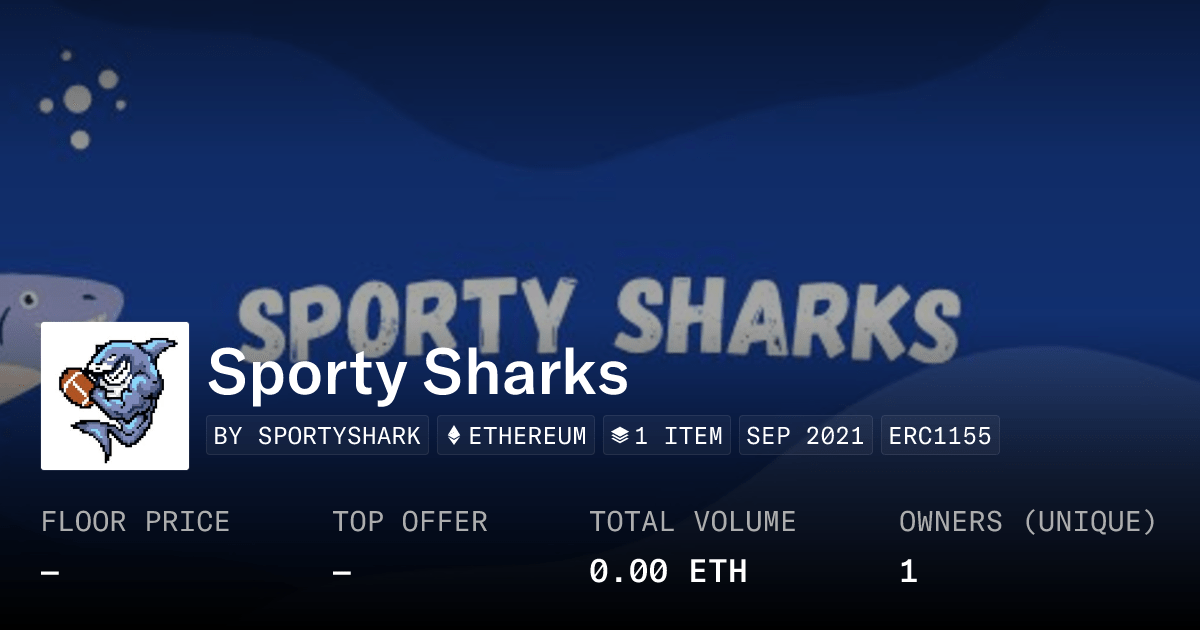 Sporty Sharks Collection Opensea