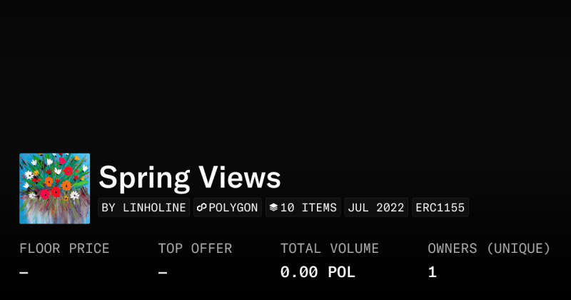 Spring Views Collection Opensea - Abstract Pattern Collection - 8K Quality