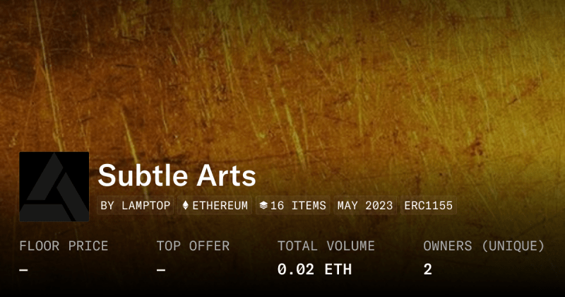 Subtle Settings Collection Opensea - Landscape Arts - Artistic Mobile Collection