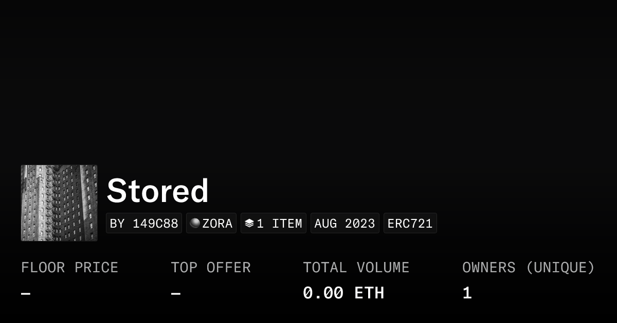 Stored - Collection | OpenSea