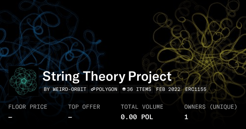String Theory Project Collection Opensea - Amazing HD Light Textures | Free Download
