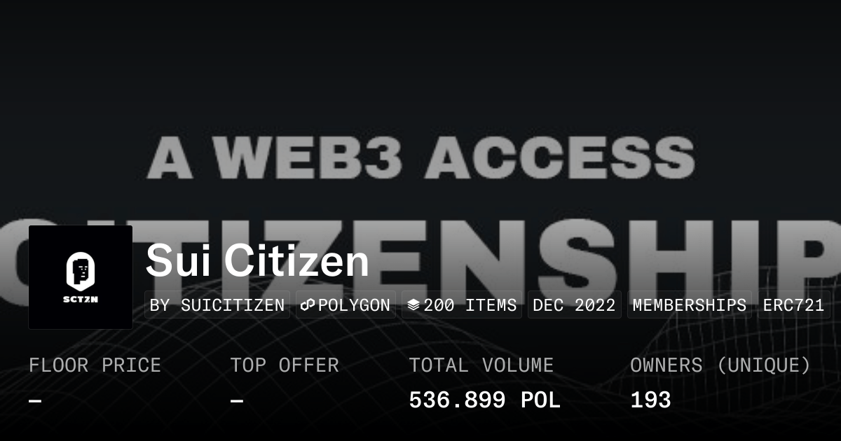 Sui Citizen Collection Opensea