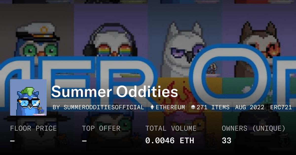 Summer Oddities Collection Opensea