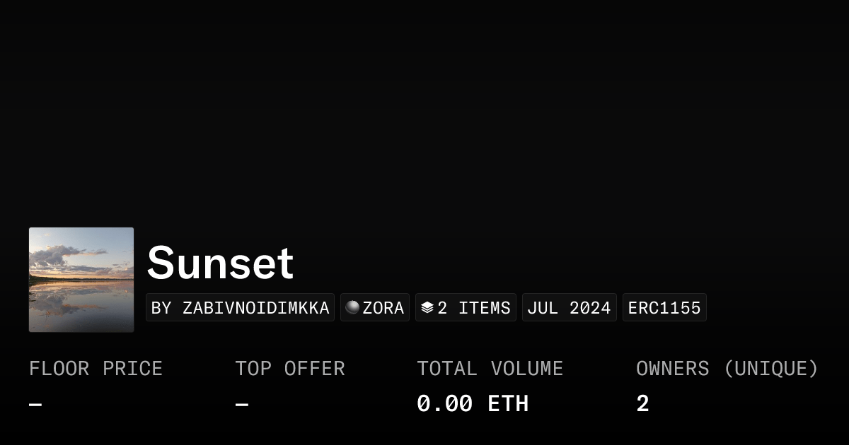 Sunset Collection Opensea