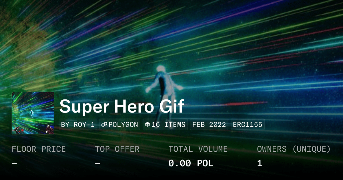 Super Hero Gif Collection Opensea