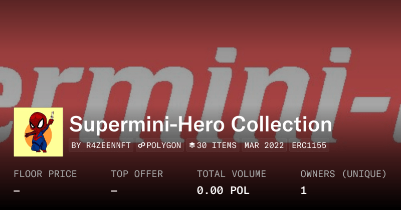 Super Hero Mini Collection Opensea - Premium Dark Texture Gallery - Mobile