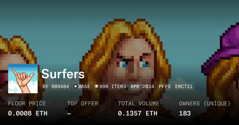 No Limit Surfer Collection Opensea - Vintage Design Collection - Desktop Quality