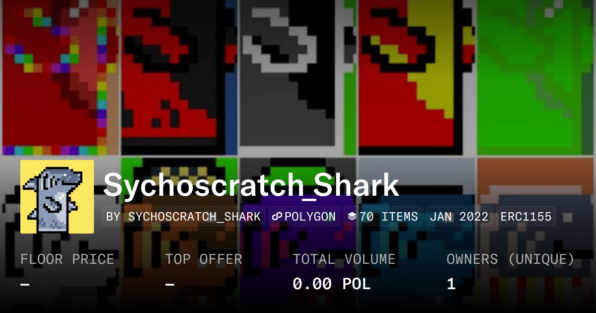 Sychoscratch Shark Collection Opensea