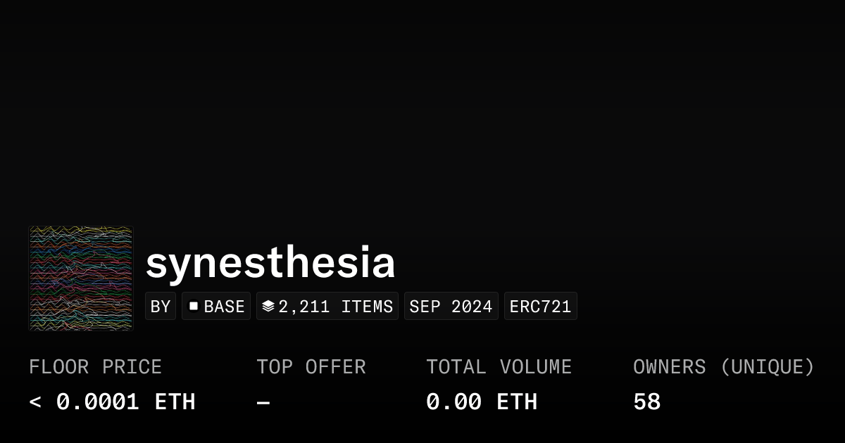 Synesthesia Collection Opensea