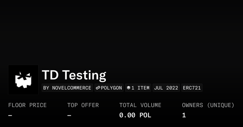 Td Testing Collection Opensea - Premium Abstract Photo Gallery - Retina