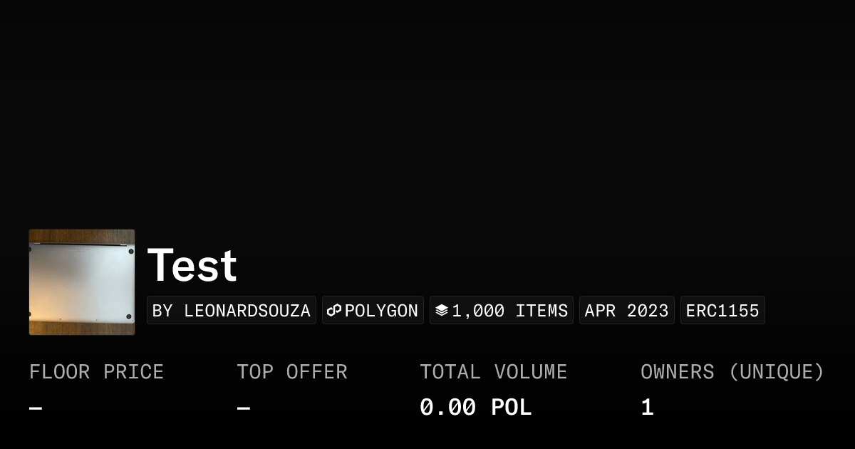 Test Collection Opensea