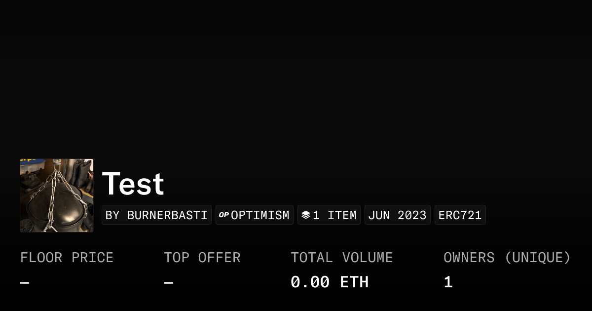 Test Collection Opensea