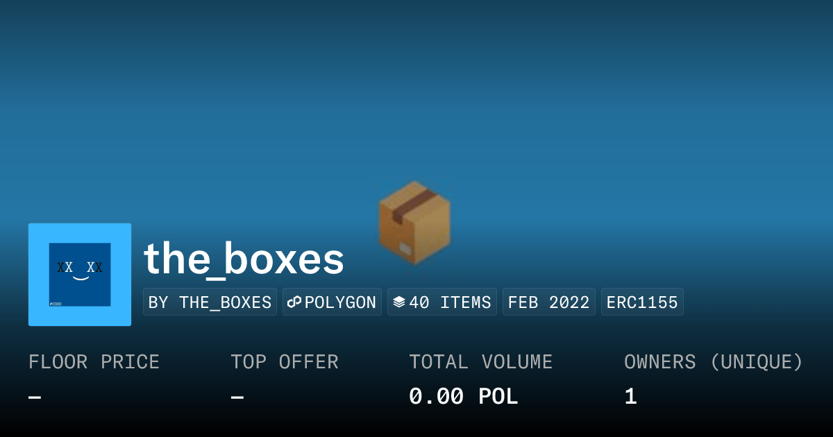 The Boxes Collection Opensea