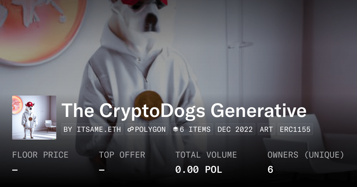 The Cryptodogs Generative Collection Opensea