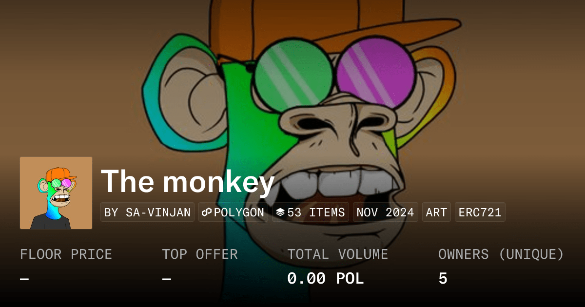 The Monkey Collection Opensea