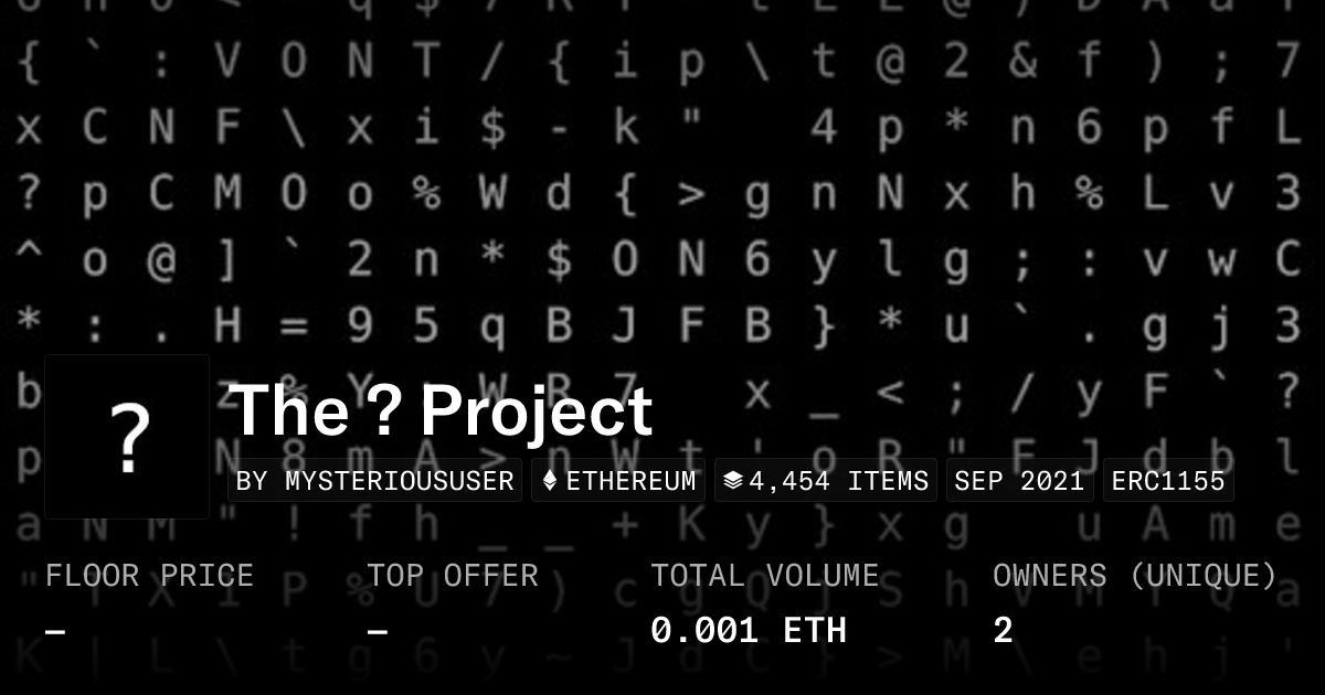 The Project Collection Opensea