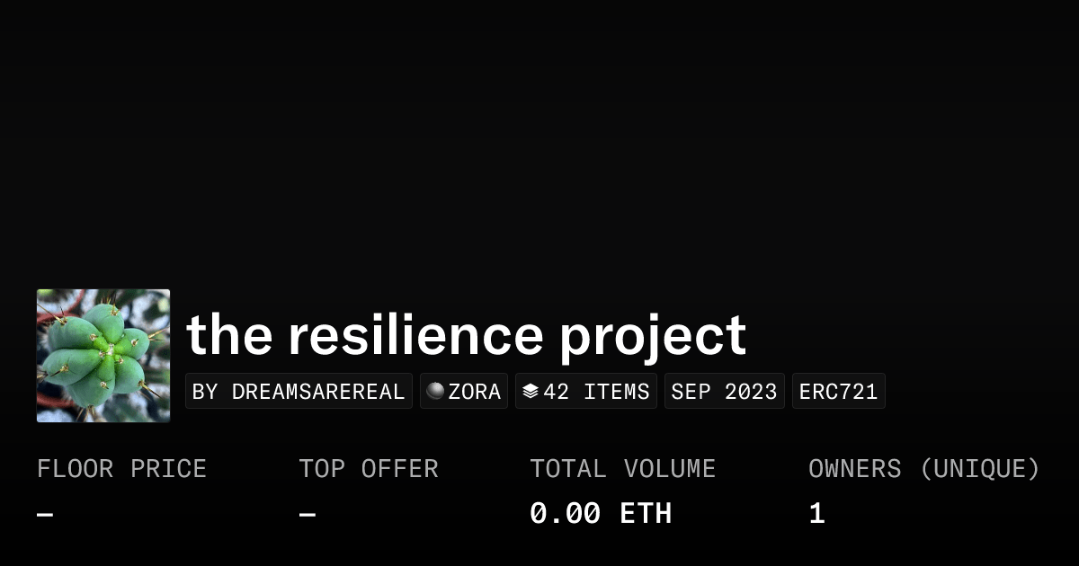 The Resilience Project Collection Opensea