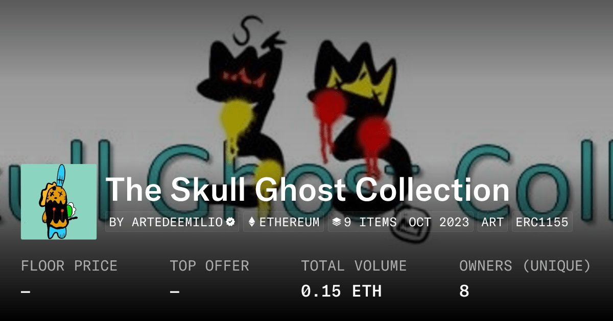 The Skull Ghost Collection Collection Opensea
