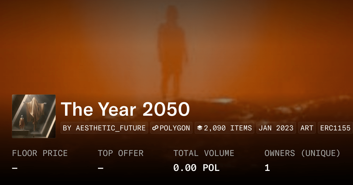 The Year 2050 Collection Opensea