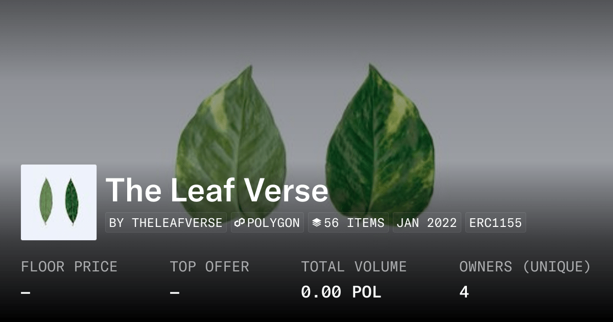 The Leaf Verse Collection Opensea