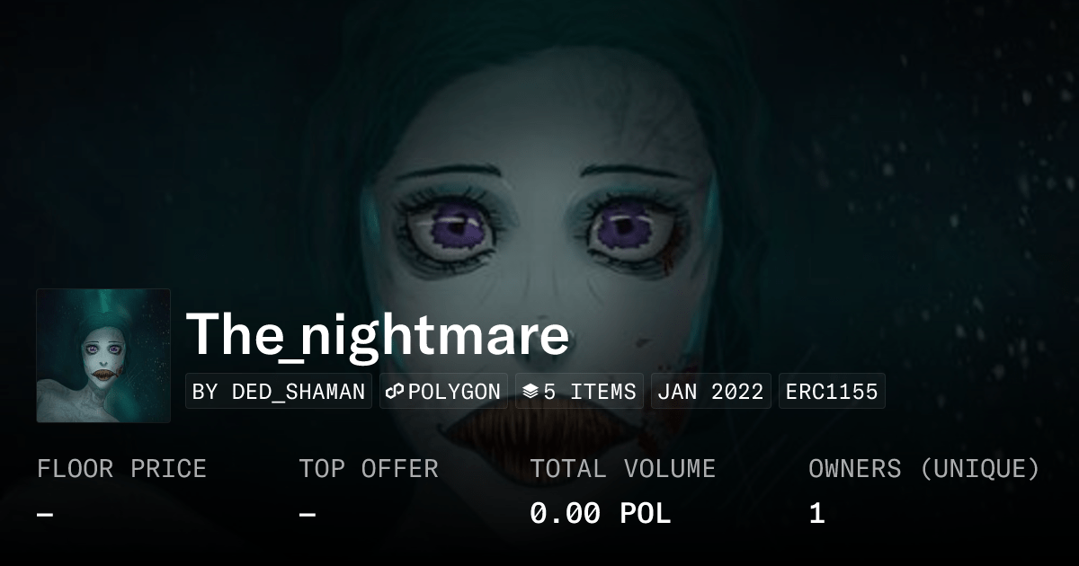 The Nightmare Collection Opensea