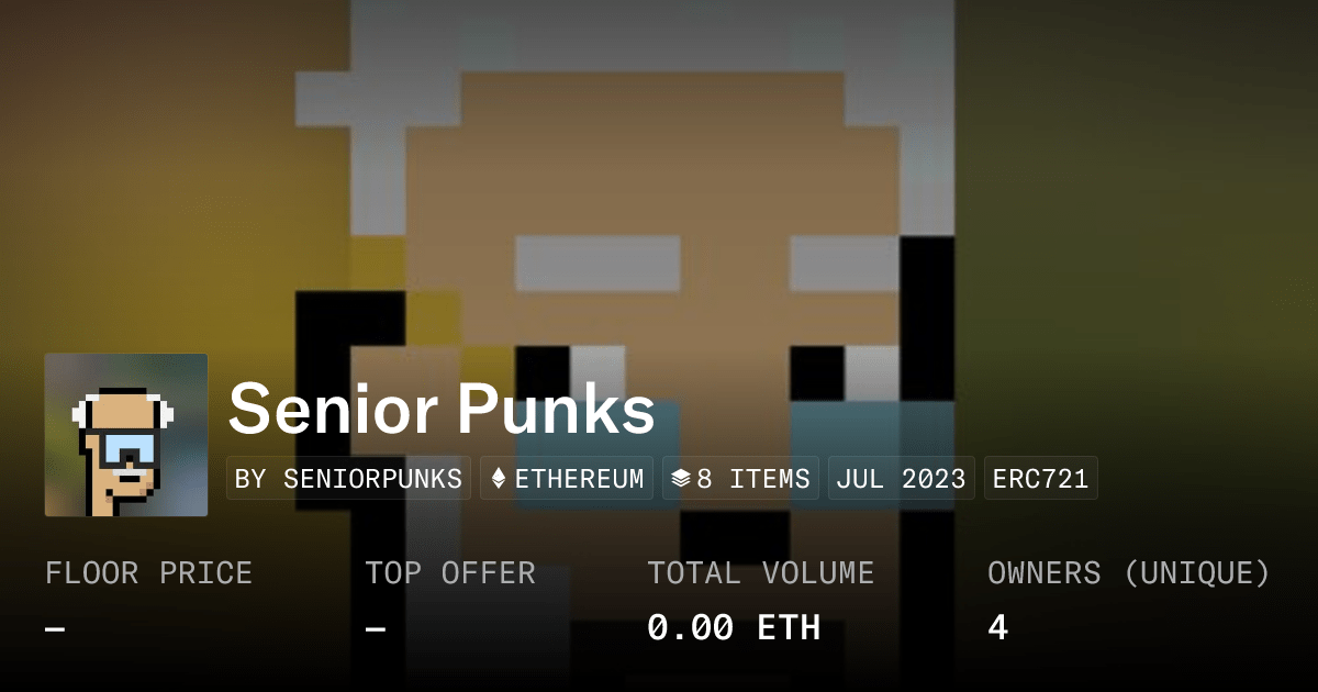 Senior Punks Collection Opensea